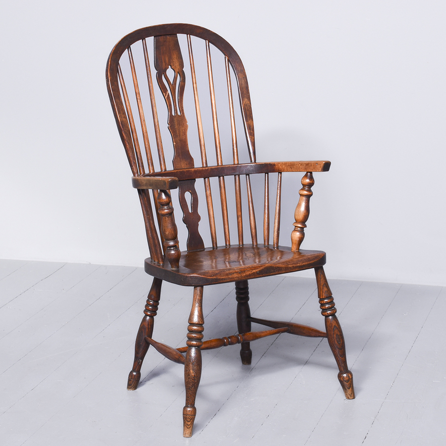 Victorian Elm and Ash Windsor Chair with Lovely Colour and Patina