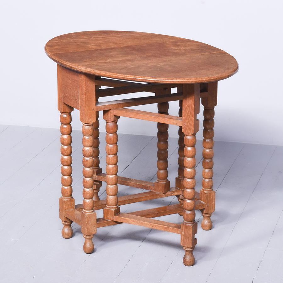 Antique Solid Teak Gate-leg Table