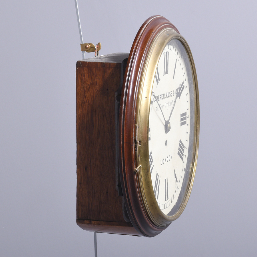 Antique Mahogany Fusee Wall Clock