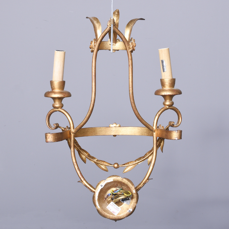 Antique Pair of Gilded Wall Sconces