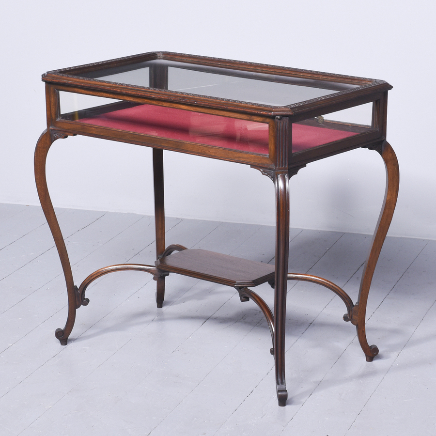 Antique Large Victorian Mahogany Bijouterie Table