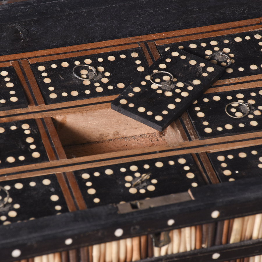 Antique Porcupine Quill Box