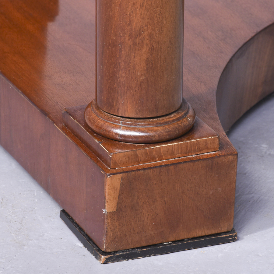 Antique Biedermeier Mahogany Console Table