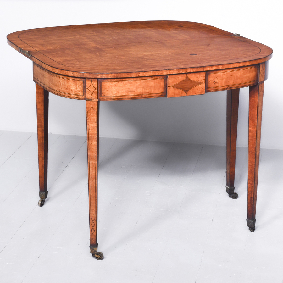 Antique George III Satinwood Tea Table