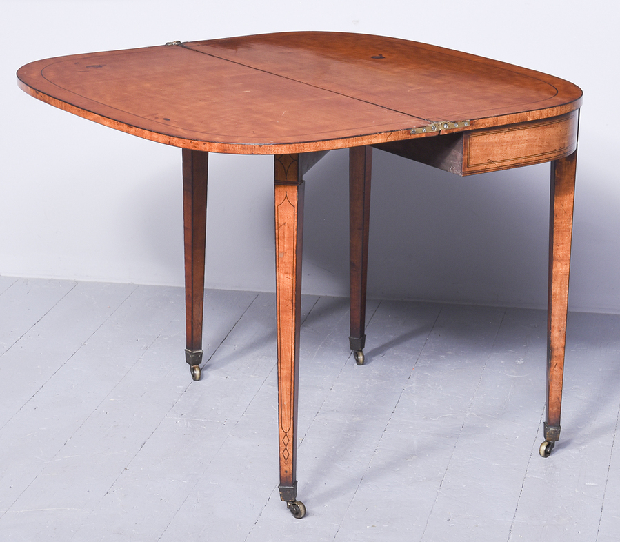 Antique George III Satinwood Tea Table