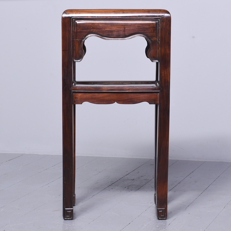 Antique Hongmu Rectangular Two-Tier Chinese Stand