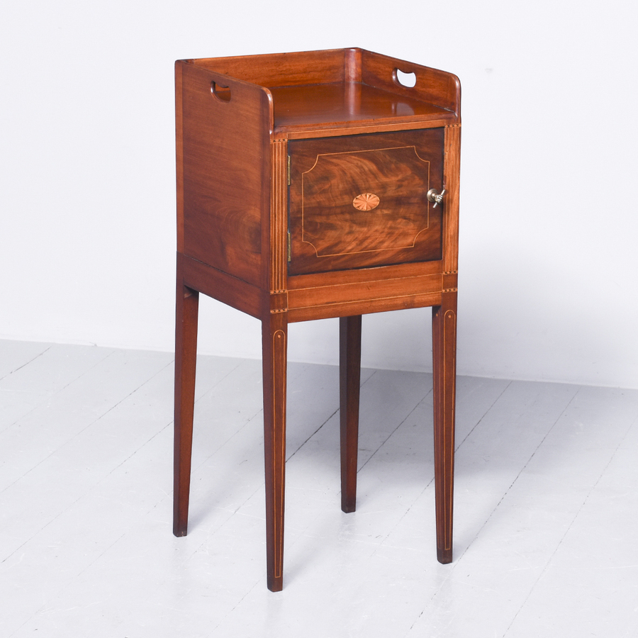 A George III Mahogany Bedside Cabinet