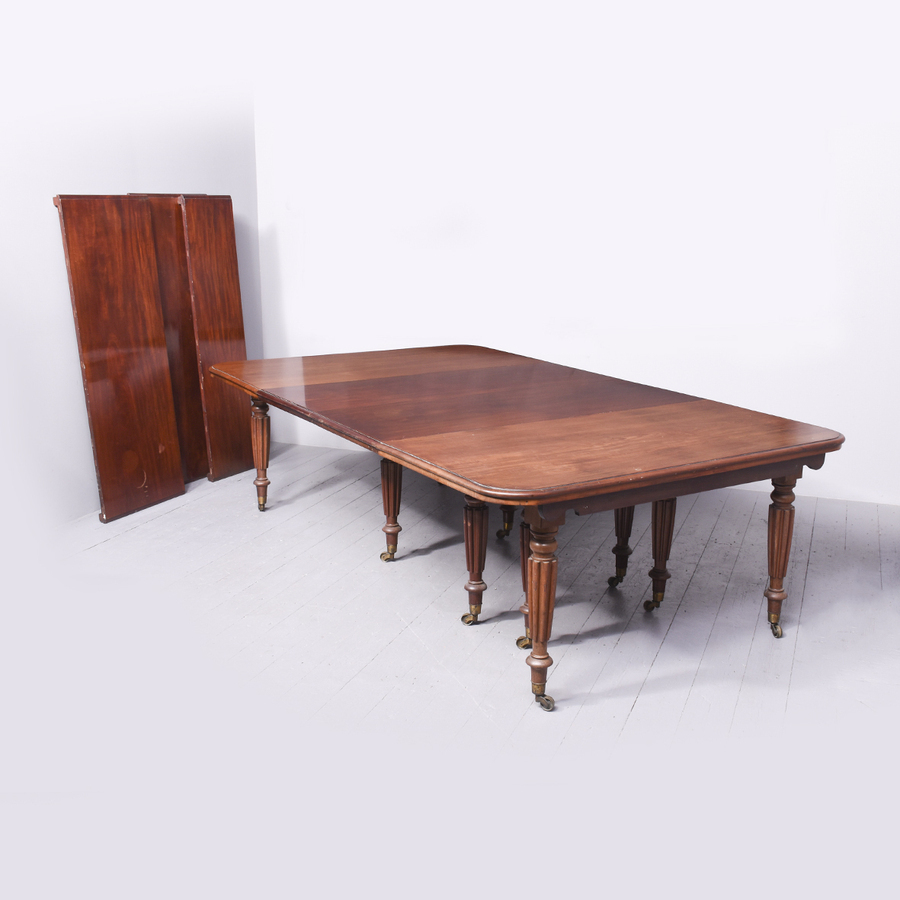 Antique Large Regency Mahogany Dining Table Probably by Gillows 