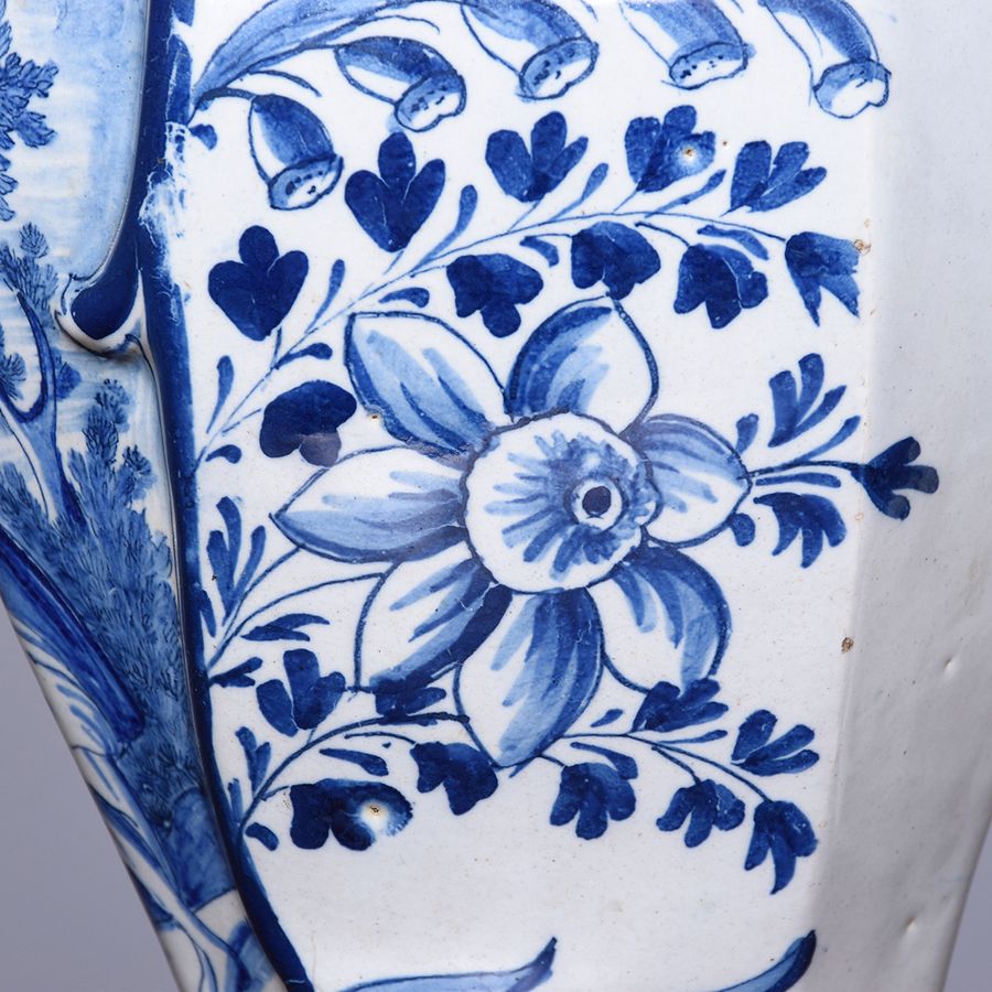 Antique 2 Pairs of Dutch Delft Vases