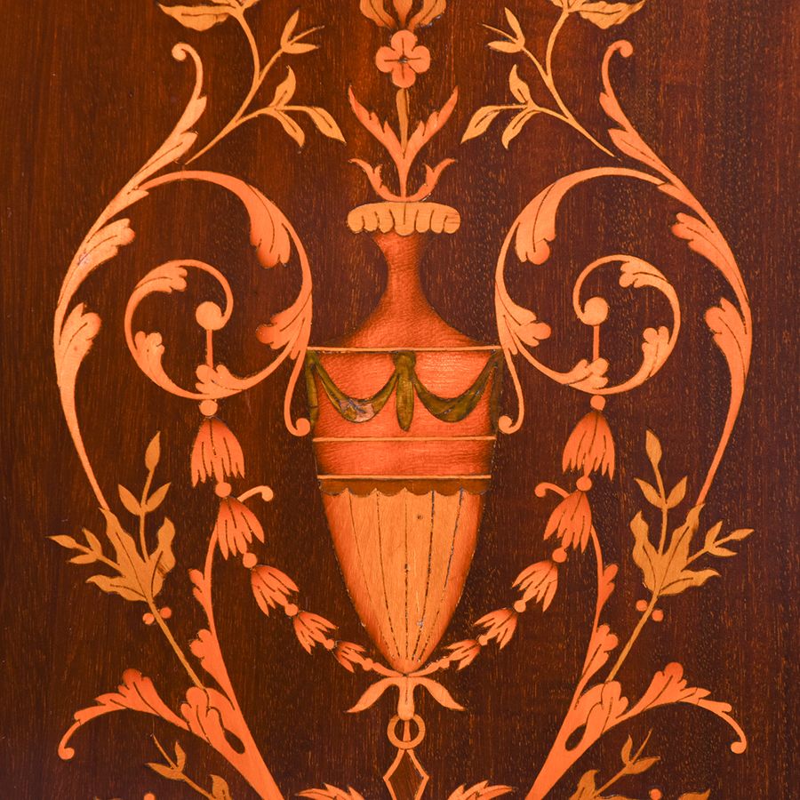 Antique Finest Quality Edwardian Inlaid Mahogany Bedside Locker