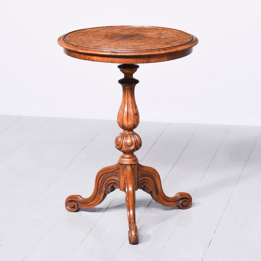 Mid-Victorian Burr Walnut Occasional Table