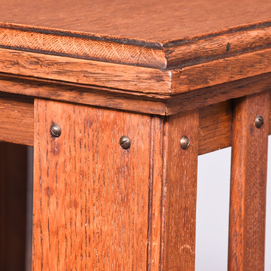 Antique Neat-Sized Quality Solid Oak Edwardian Revolving Bookcase