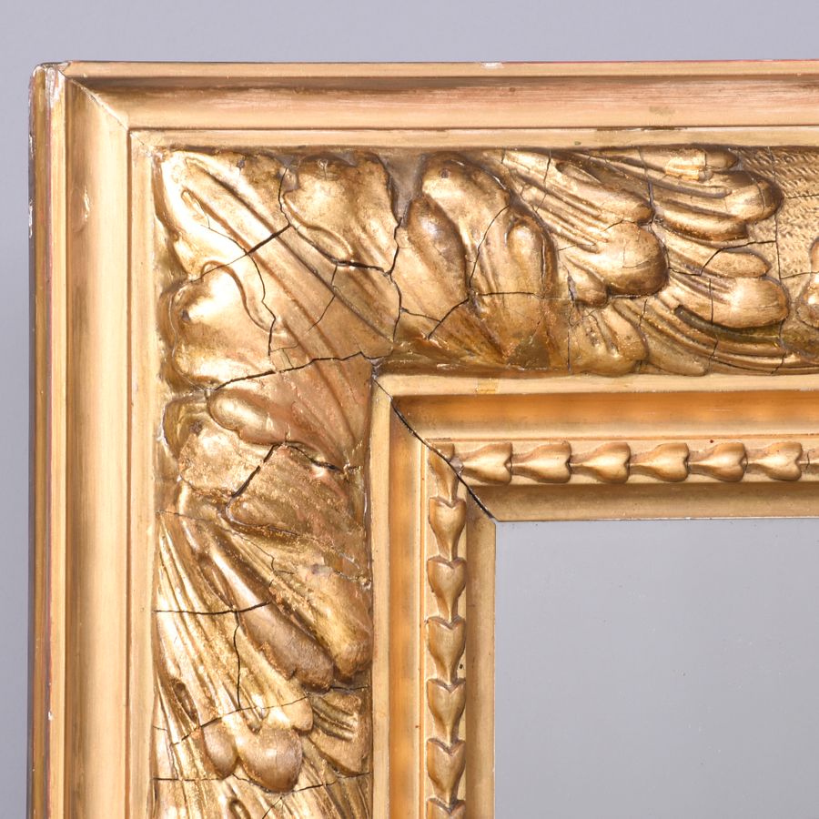 Antique A Mid-Victorian Gilded Overmantel Mirror