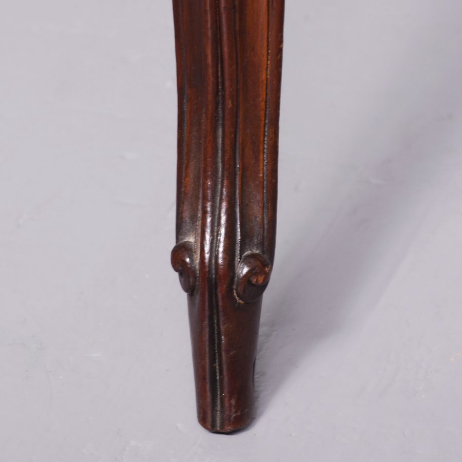 Antique Victorian Cabriole Leg Stool