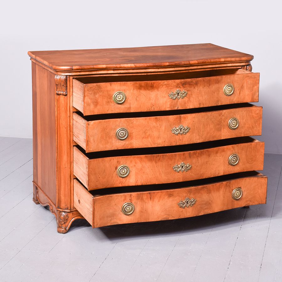 Antique A Quality French Walnut Commode