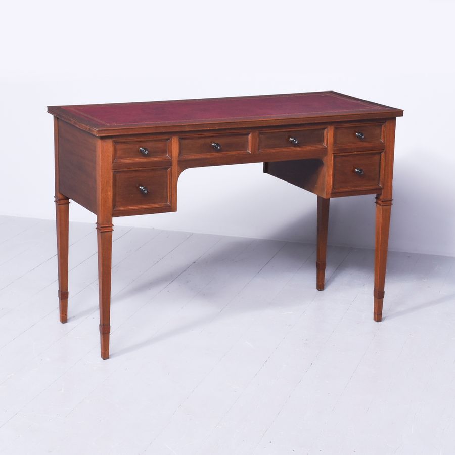 Neat-Sized Edwardian Mahogany Writing Desk