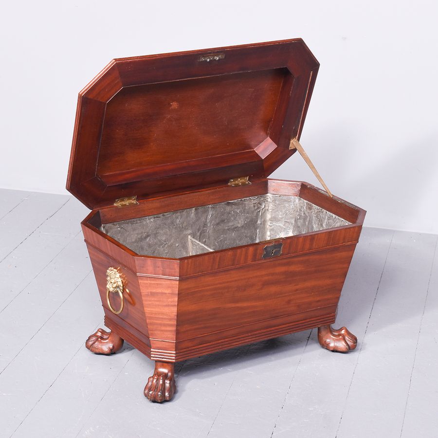 Antique William IV Sarcophagus Shaped Wine Cooler