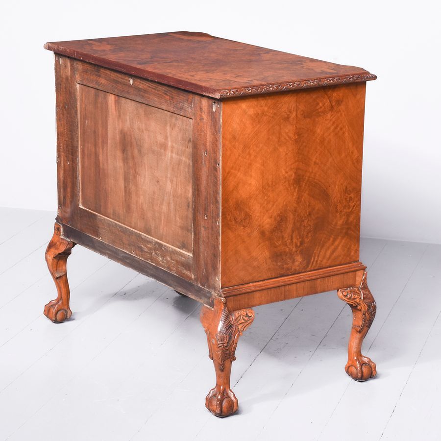 Antique Exceptional Quality George II Style Burr Walnut Chest Of Drawers