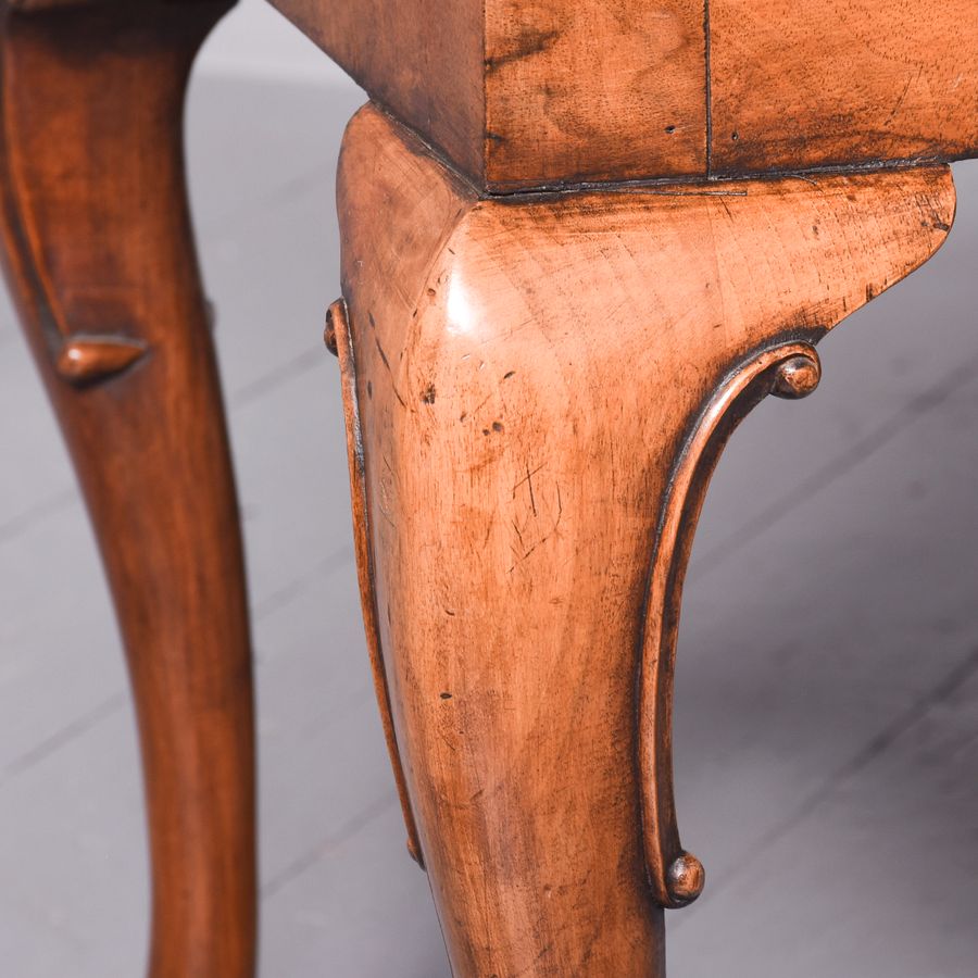 Antique George I Style Crossbanded Figured Walnut Side Table/Desk