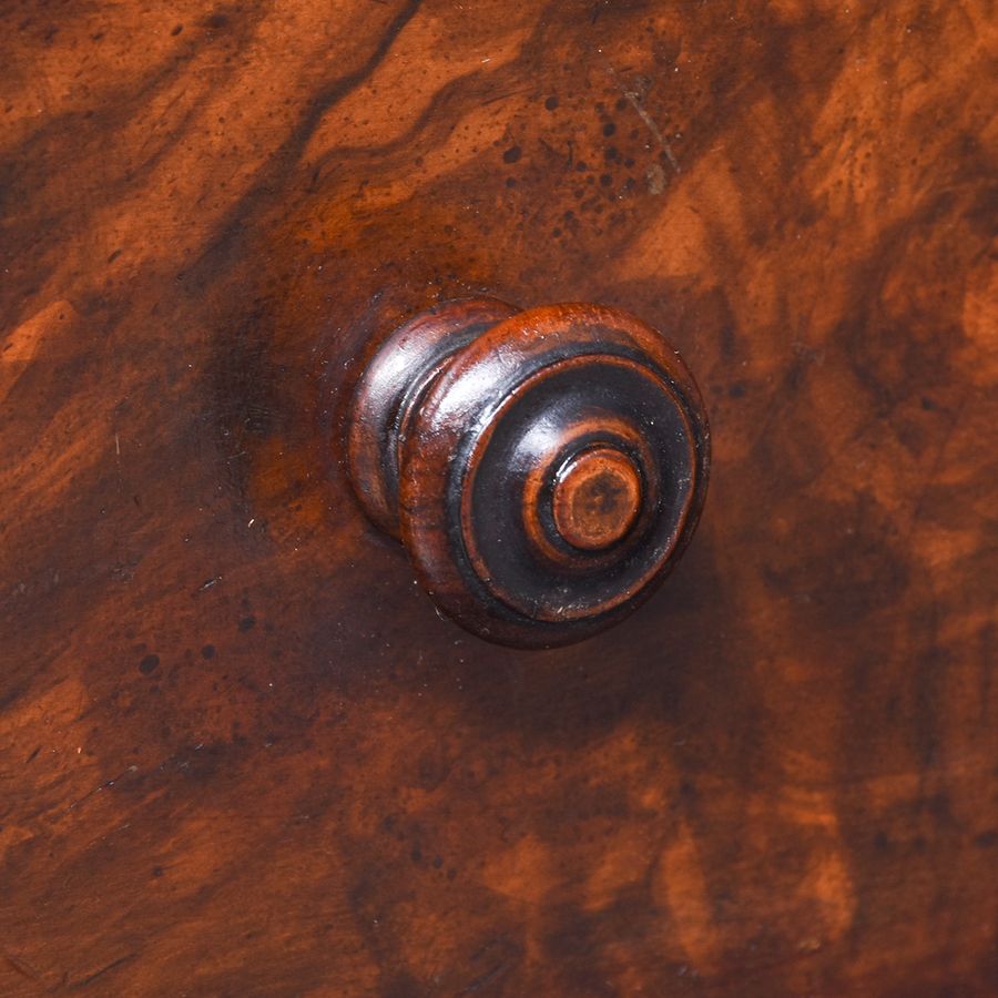 Antique Pair of Mid-Victorian Burr Walnut, Neat-Sized Chests of Drawers/Bedside Lockers