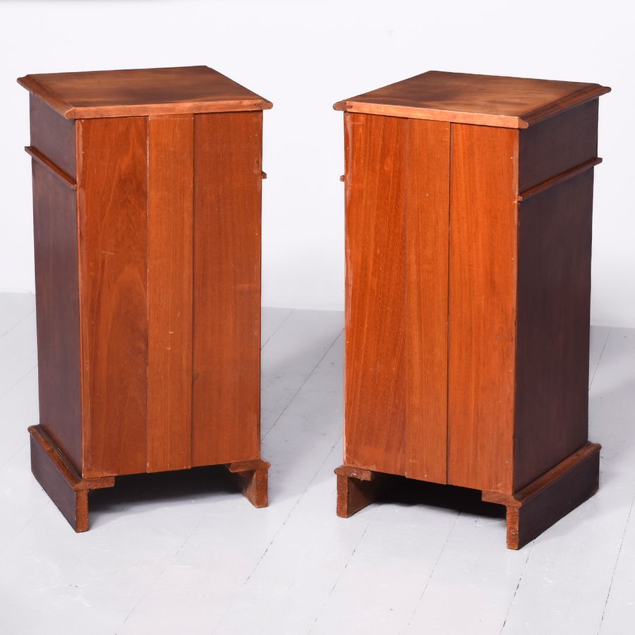 Antique Pair of Mid-Victorian Mahogany Neat-Sized Chest of Drawers/Bedside Lockers