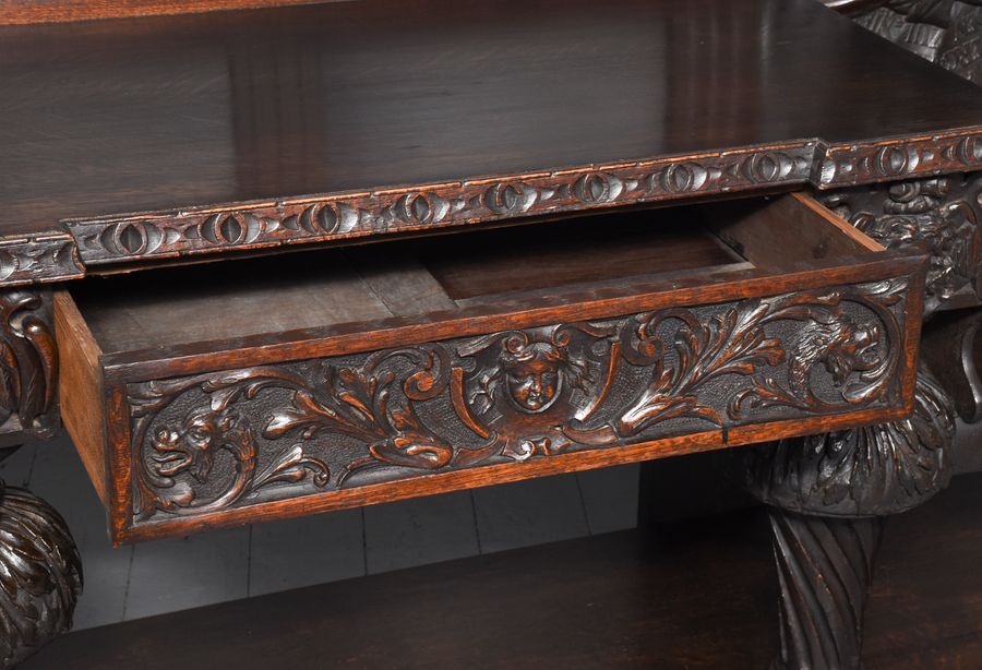 Antique Large Carved Dutch/Flemish Carved Hallstand
