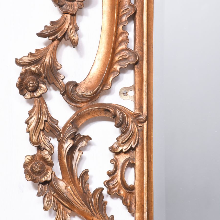 Antique Carved Giltwood Chippendale Style Mirror