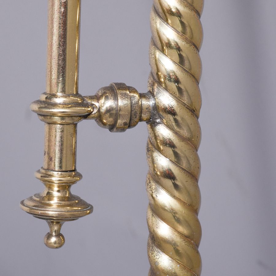 Antique Pair of Victorian Brass Wall Lights