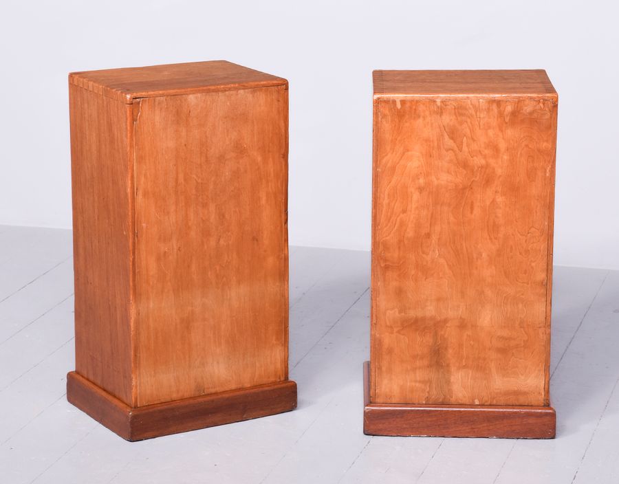 Antique Pair of Handmade Cotswold-Style Teak Open Bookcases or Lockers