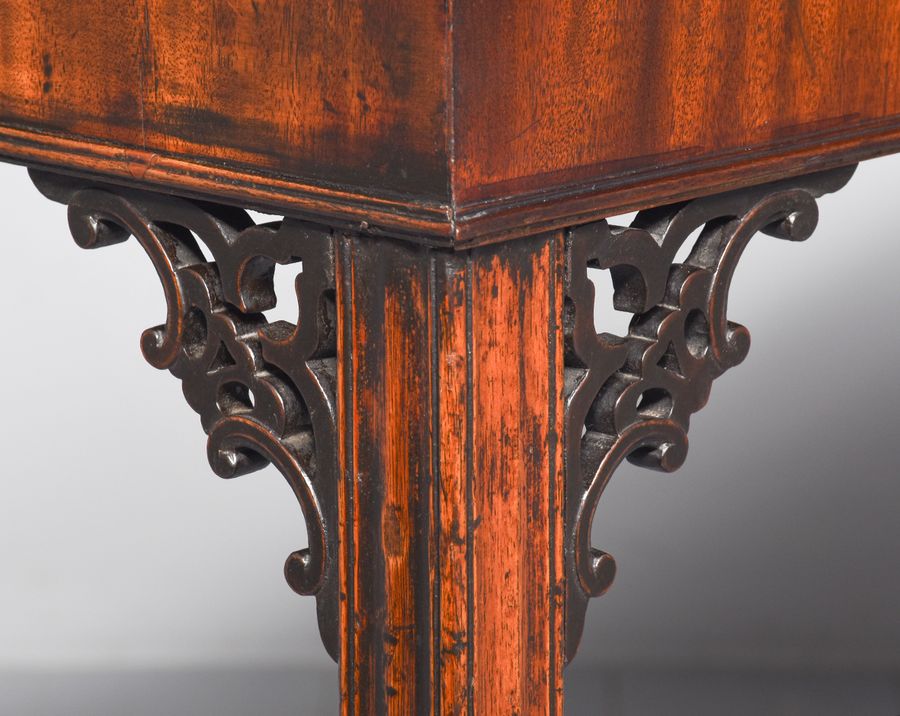Antique George III mahogany side table
