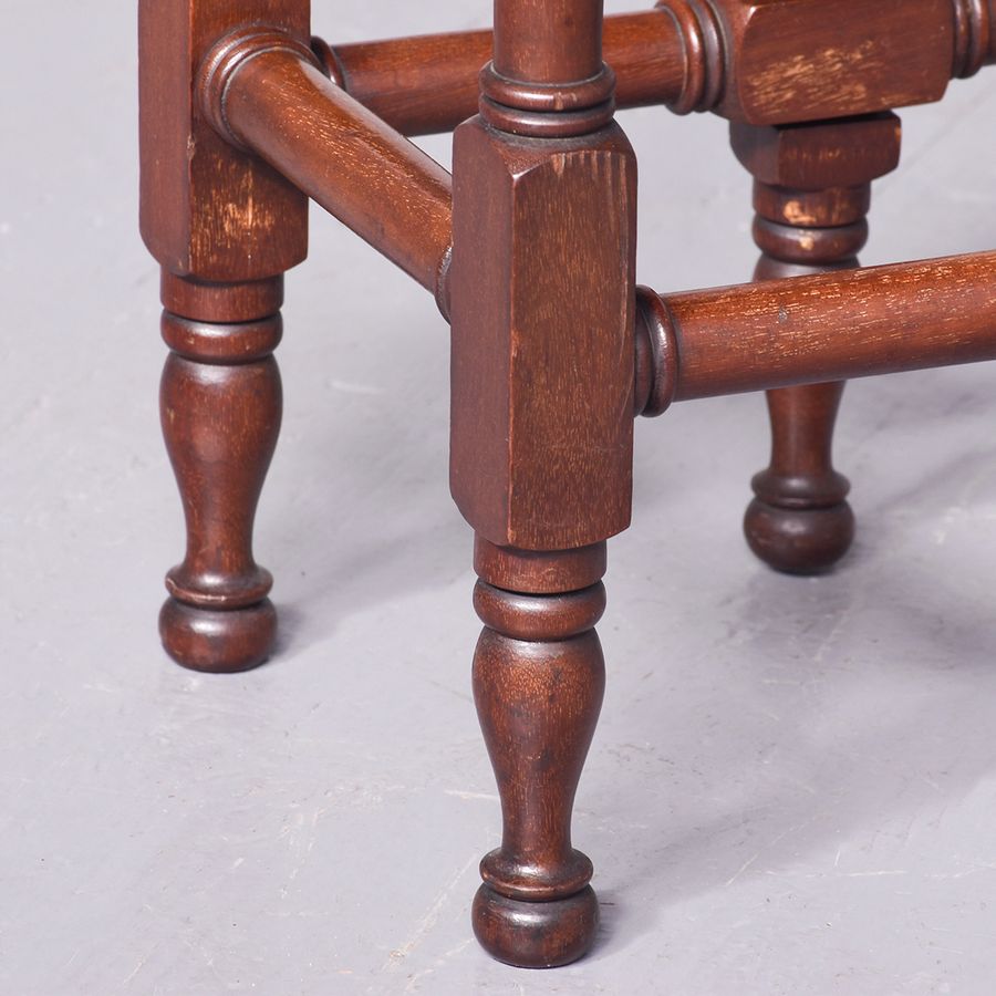 Antique Neat-Sized Inlaid Mahogany Sheraton-Style Dropleaf Table