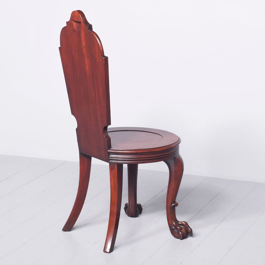 Antique William IV Mahogany Hall Chair