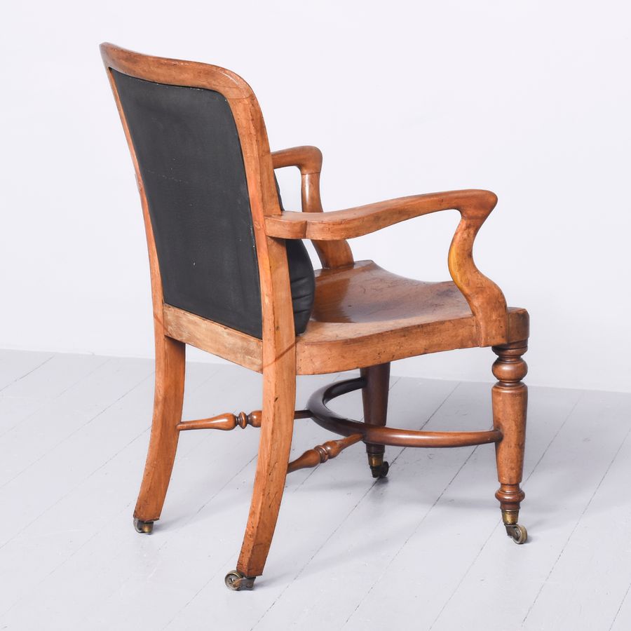 Antique Mid-Victorian Mahogany Desk Chair