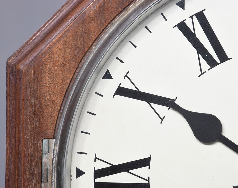 Antique Double Sided Elizabeth II, GPO Fusee Wall Clock