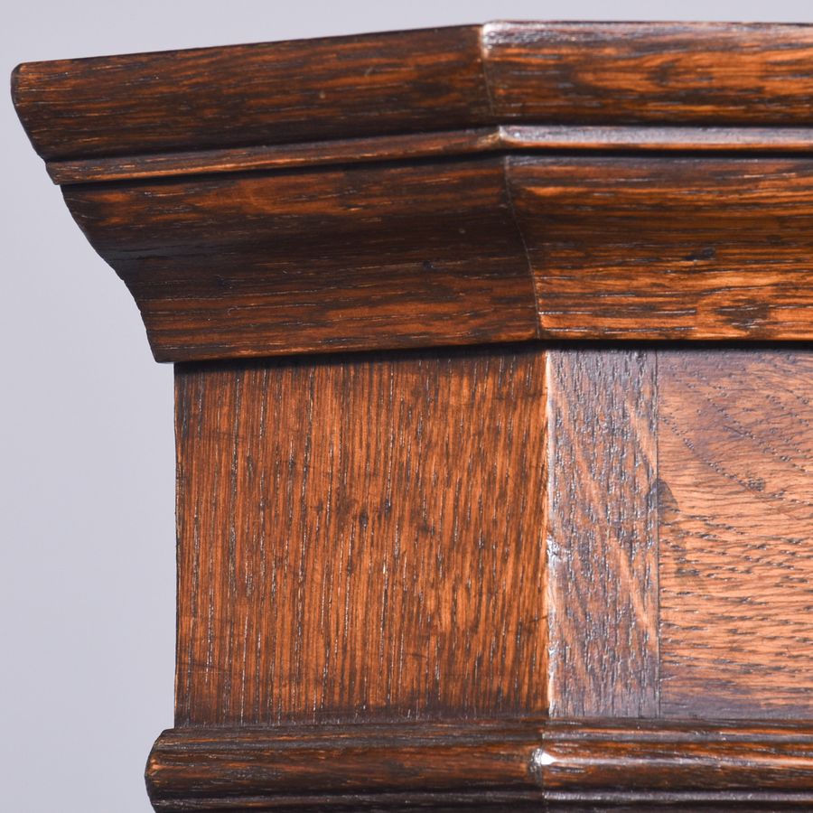 Antique Neat Sized Oak Corner Cabinet