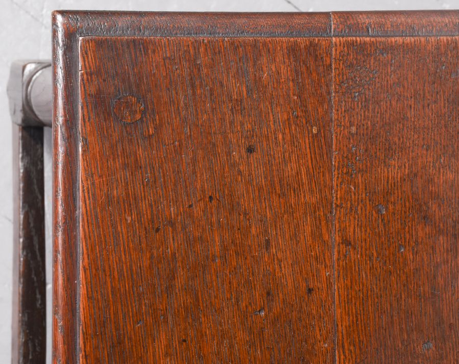 Antique Large Figured Oak Jacobean Style Stool (Coffee Table)