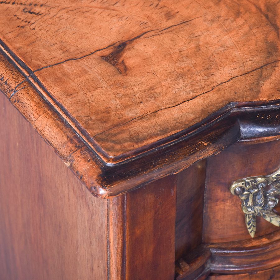 Antique 19th Century Figured Walnut Dutch Lowboy or Side Table