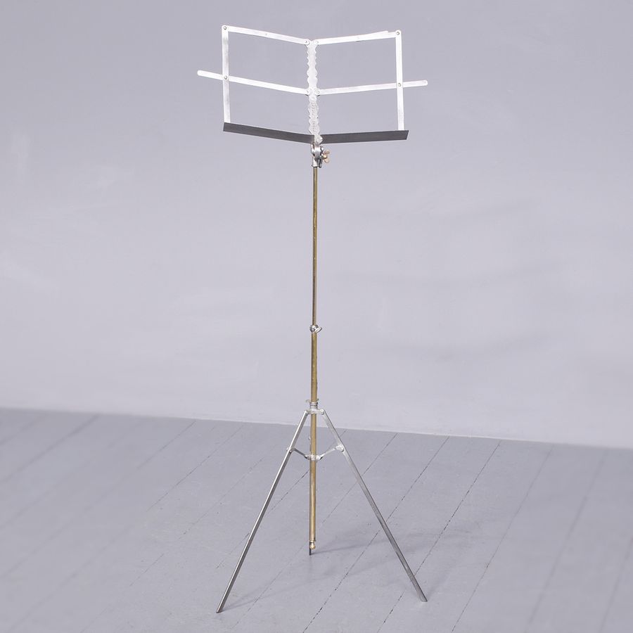 Brass and Metal Folding or Campaign Music Stand