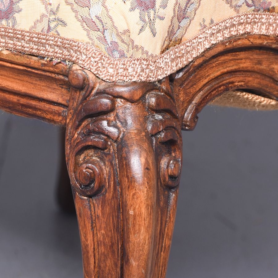 Antique Elegant Carved Armchair