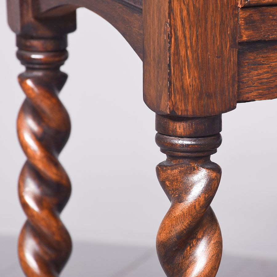 Antique Jacobean Style Oak Side Table