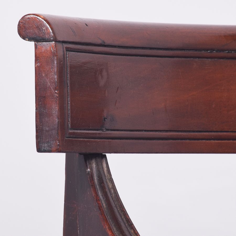 Antique Stylish Pair of Georgian Irish Mahogany Elbow Chairs