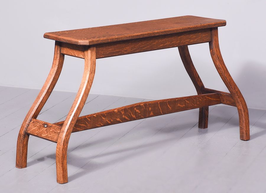 Antique Oak Side Table/Stool