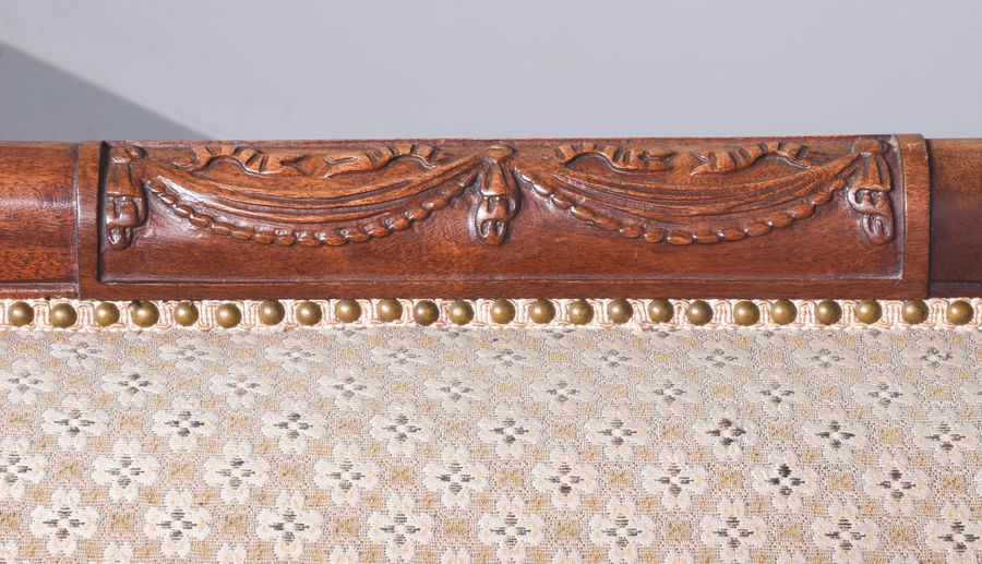 Antique Regency Style Mahogany Sofa