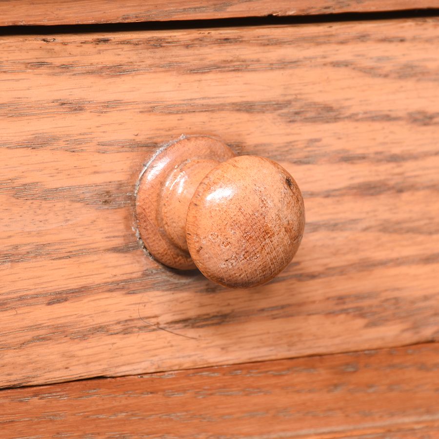 Antique Victorian Oak 3 Part Pedestal Desk