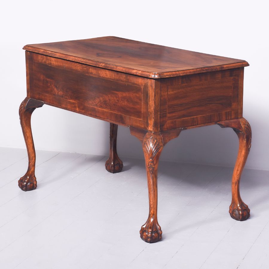 Antique  George II-Style Attractive Walnut Desk or Dressing Table
