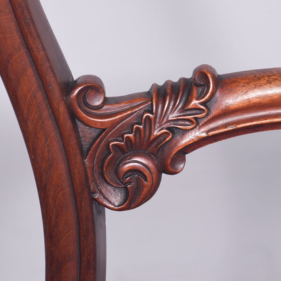 Antique Pair of Rosewood Side Chairs