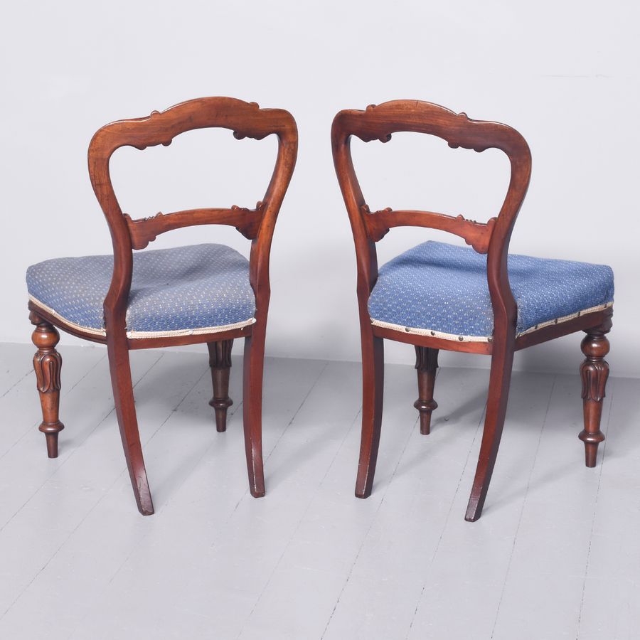 Antique Pair of Rosewood Side Chairs