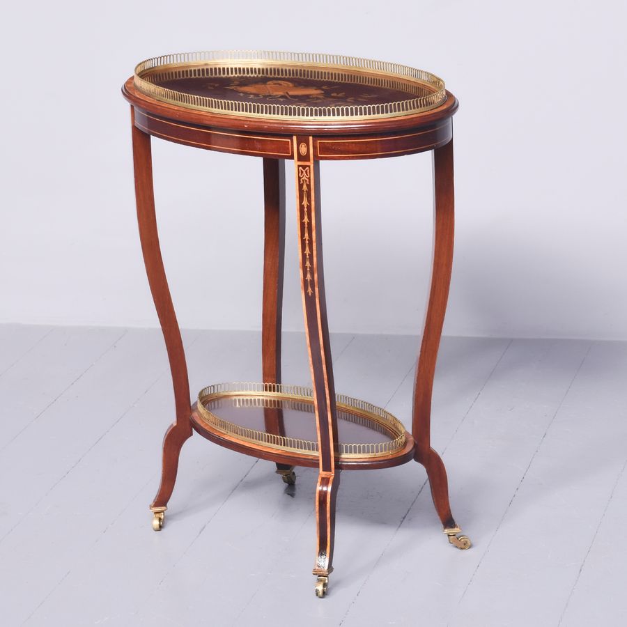 Antique Sheraton Style Occasional Table