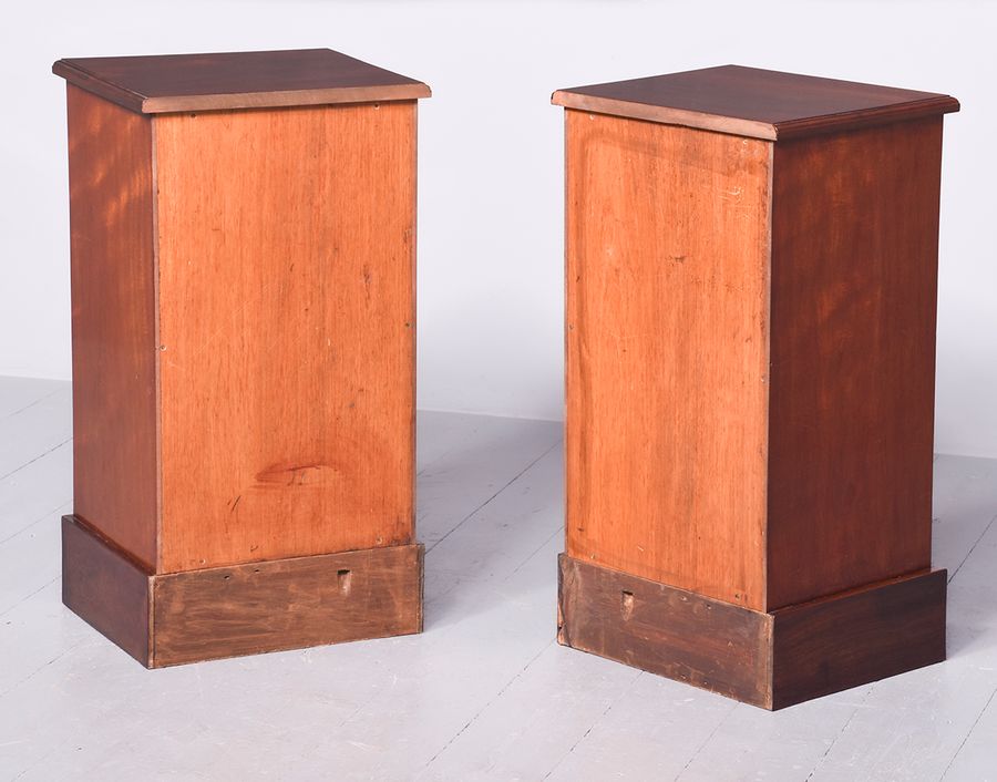 Antique Rare Pair of Victorian Apothecary Cabinets That Would Make Ideal Lamp Stands or Bedside Lockers