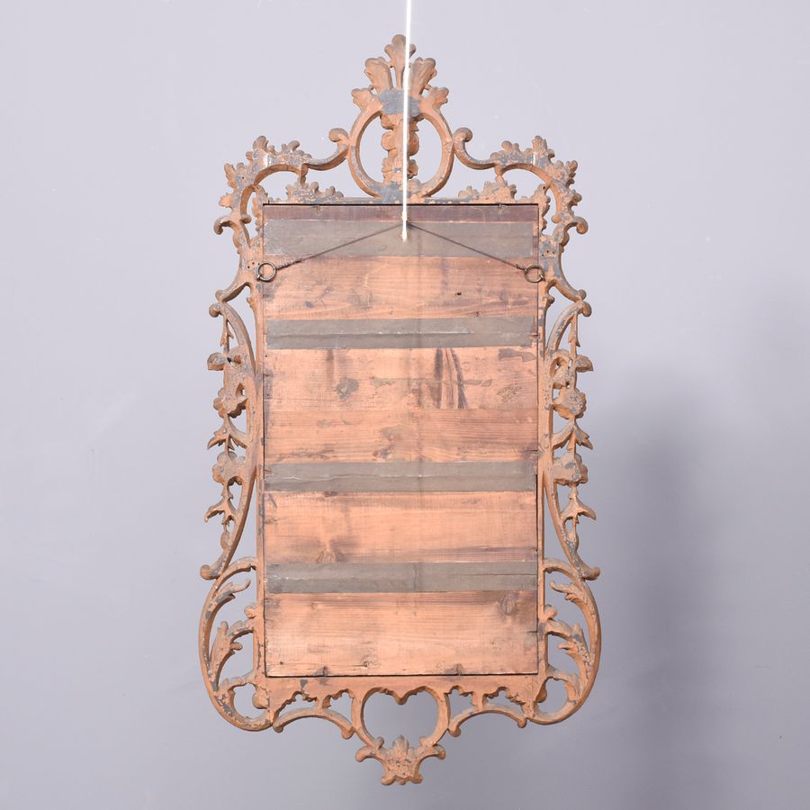 Antique Decorative George III Style Open Carved Giltwood Wall Mirror